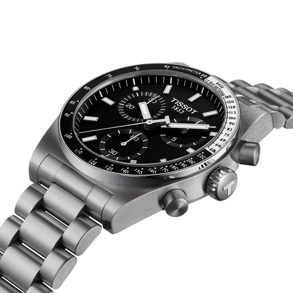 Tissot PR516 Men's Black Dial 40mm Quartz Chronograph Watch