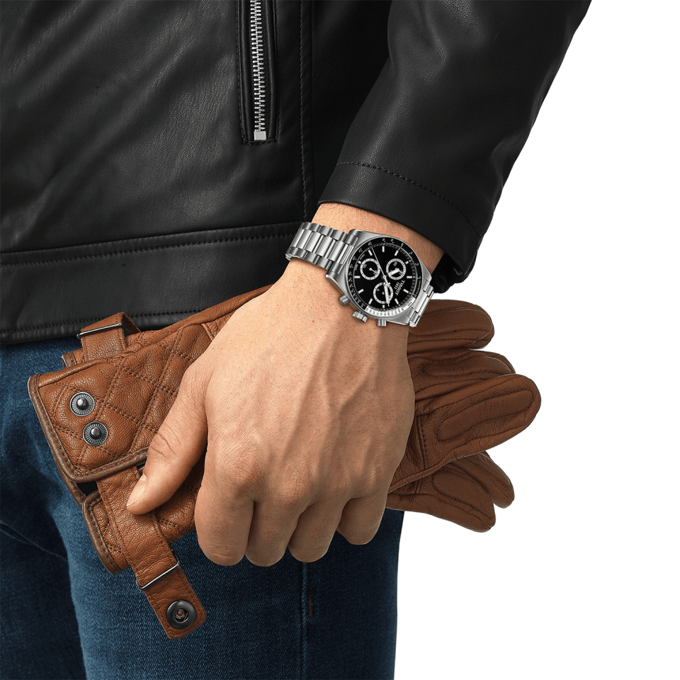 Tissot PR516 Men's Black Dial 40mm Quartz Chronograph Watch