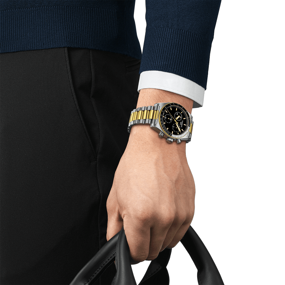 Tissot PR516 Men's Two-Tone 40mm Quartz Chronograph Watch