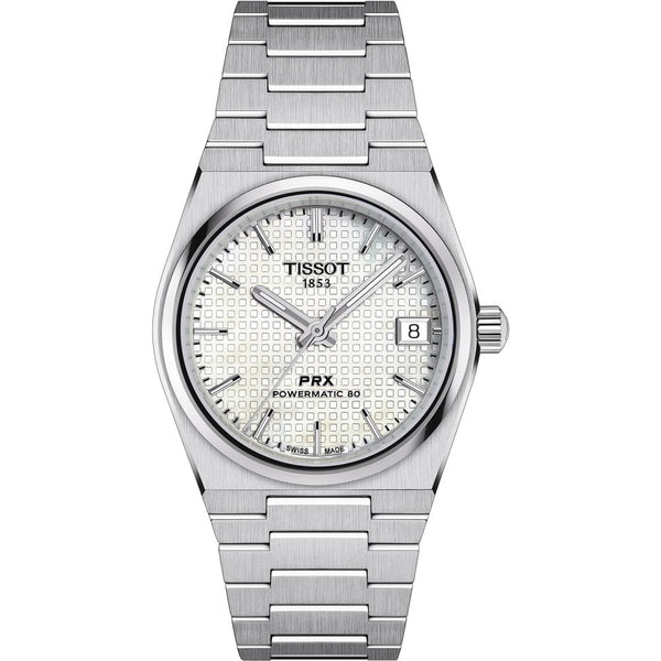 Tissot PRX 35mm Powermatic 80 White Mother-of-Pearl Dial Watch