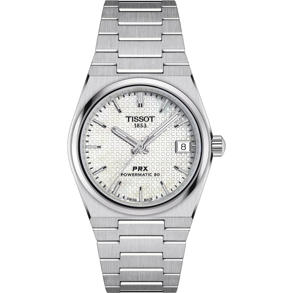 Tissot PRX 35mm Powermatic 80 White Mother-of-Pearl Dial Watch
