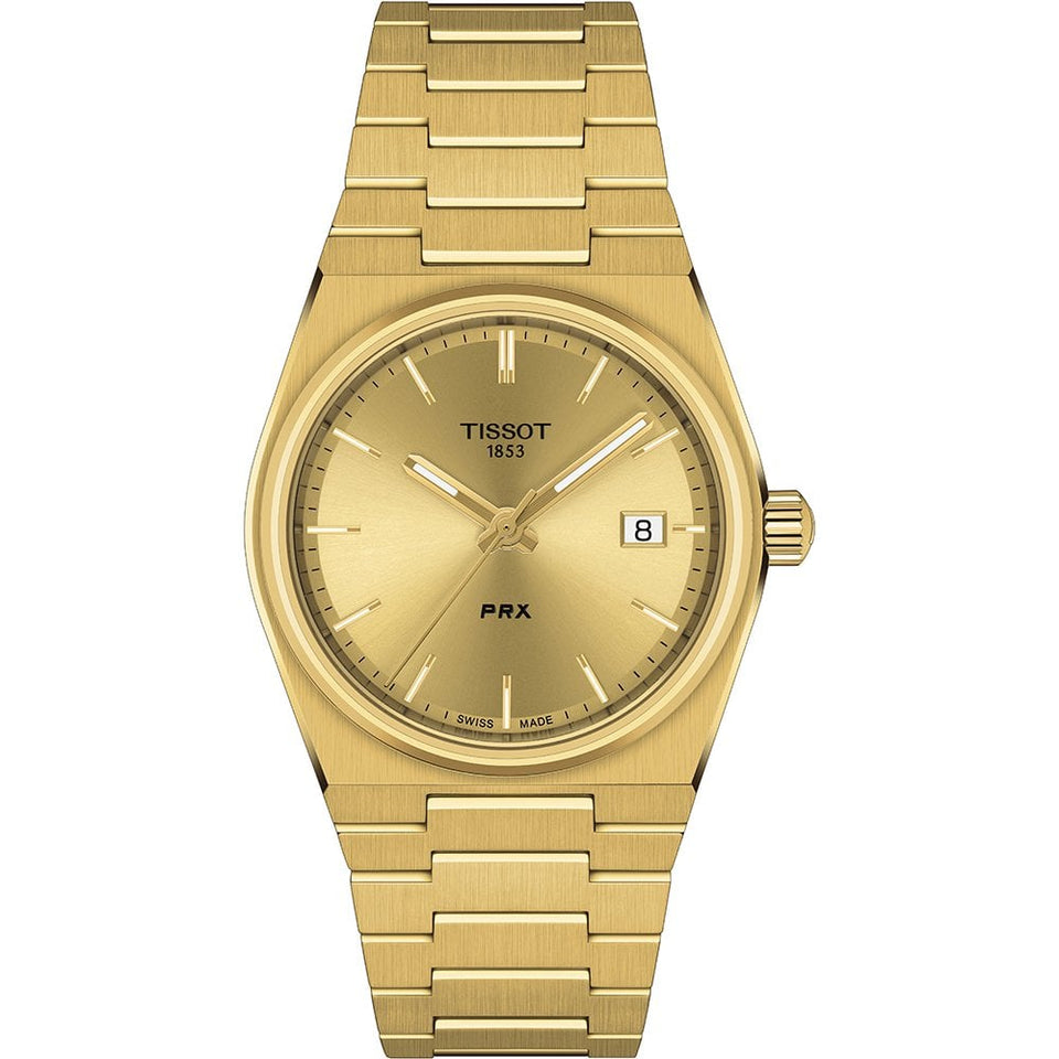 Tissot PRX 40 205 Gent's 35mm Quartz Watch | Gold Dial