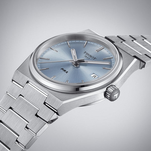 Tissot PRX 40 205 Gent's 35mm Quartz Watch | Ice Blue Dial