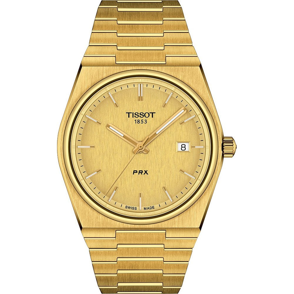 Tissot PRX 40 205 Gent's 40mm Quartz Watch | Gold Dial