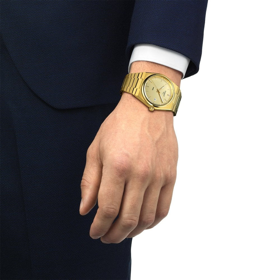 Tissot PRX 40 205 Gent's 40mm Quartz Watch | Gold Dial