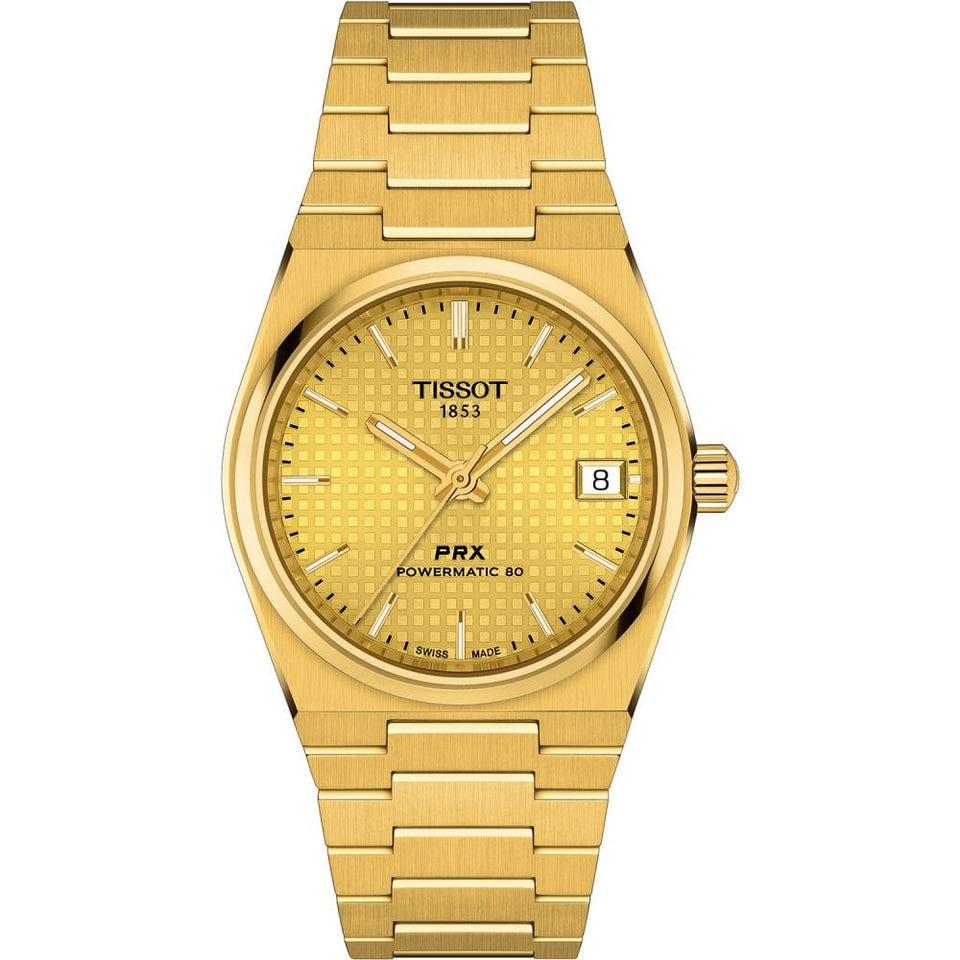 Tissot PRX Powermatic 80 35mm Automatic Gold Dial Watch