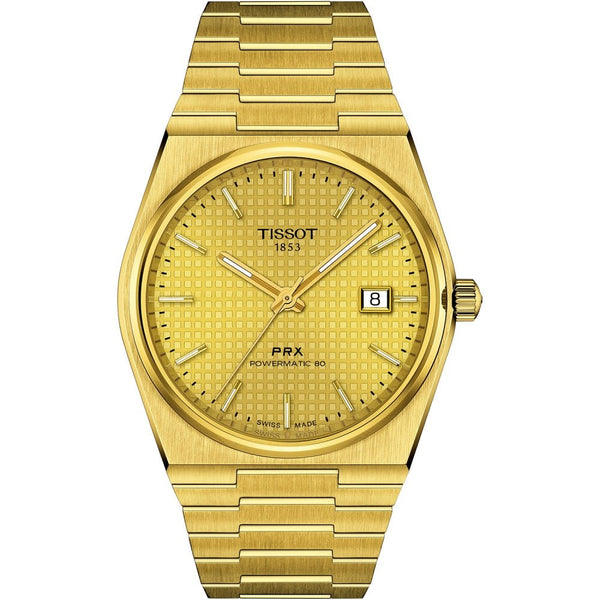 Tissot PRX Powermatic 80 40mm Automatic Gold Dial Watch