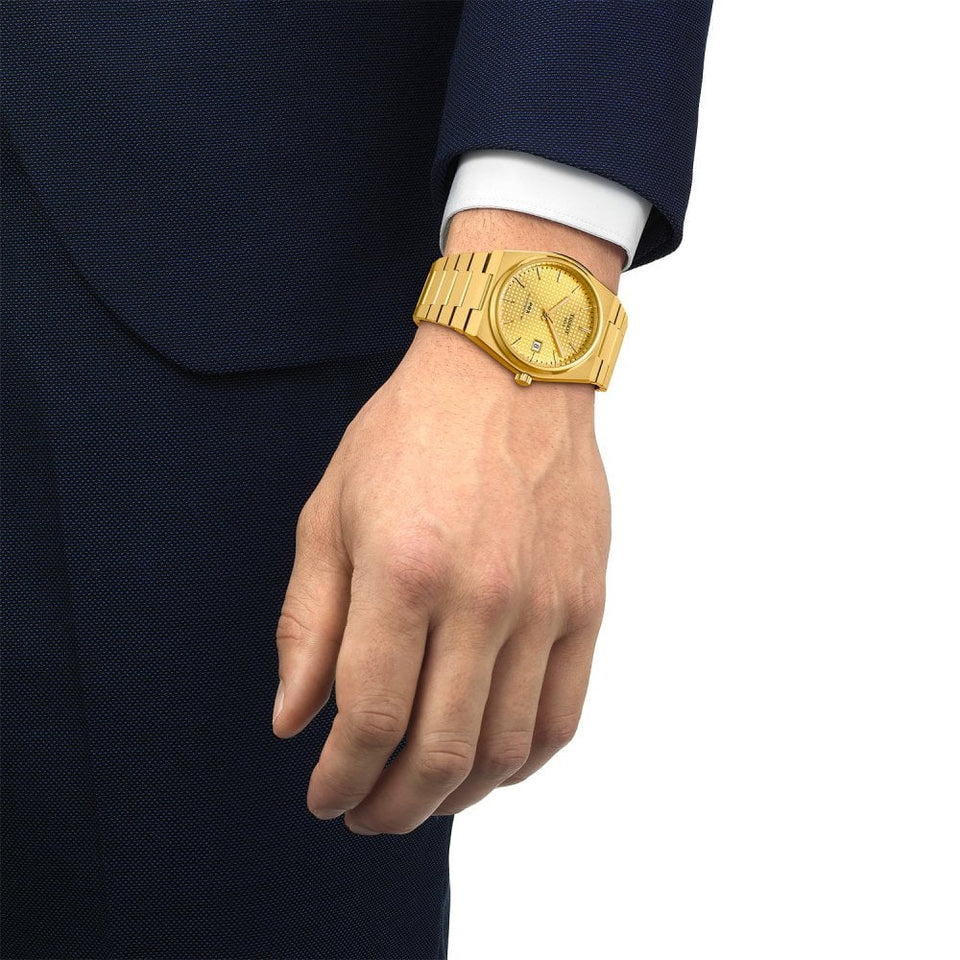 Tissot PRX Powermatic 80 40mm Automatic Gold Dial Watch
