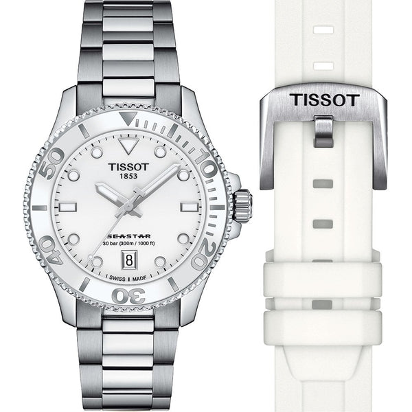 Tissot Seastar 1000 36mm White Diver's Watch