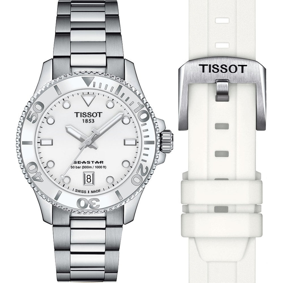 Tissot Seastar 1000 36mm White Diver's Watch