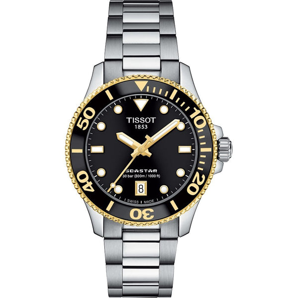 Tissot Seastar 1000 Black Dial 36mm Quartz Diver's Watch
