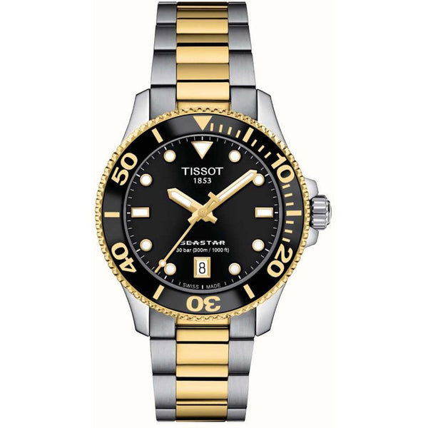 Tissot Seastar 1000 Black Dial 36mm Quartz Diver's Watch