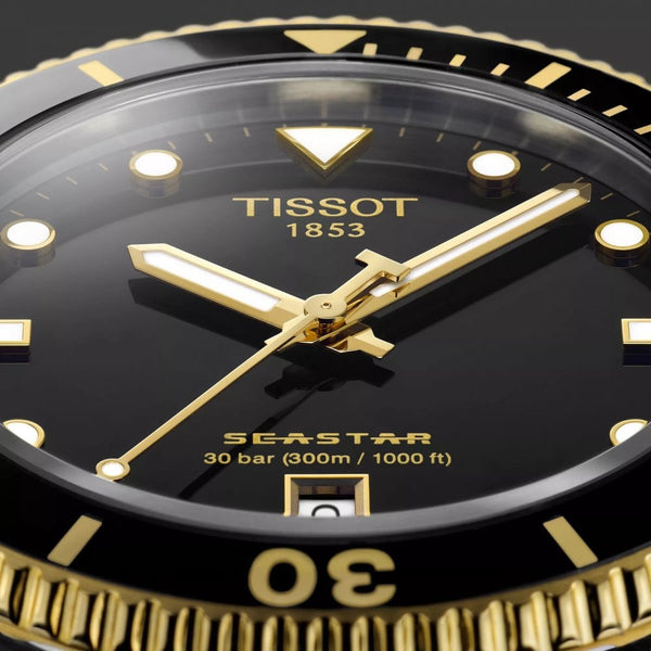Tissot Seastar 1000 Black Dial 40mm Quartz Diver's Watch