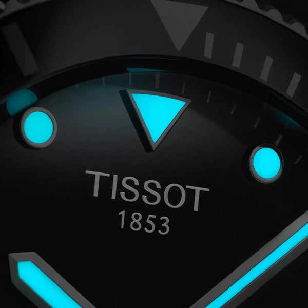 Tissot Seastar 1000 Black Dial 40mm Quartz Diver's Watch