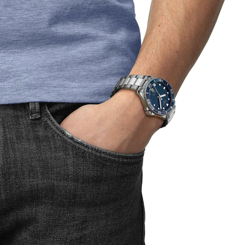 Tissot Seastar 1000 Blue Dial 40mm Quartz Diver's Watch
