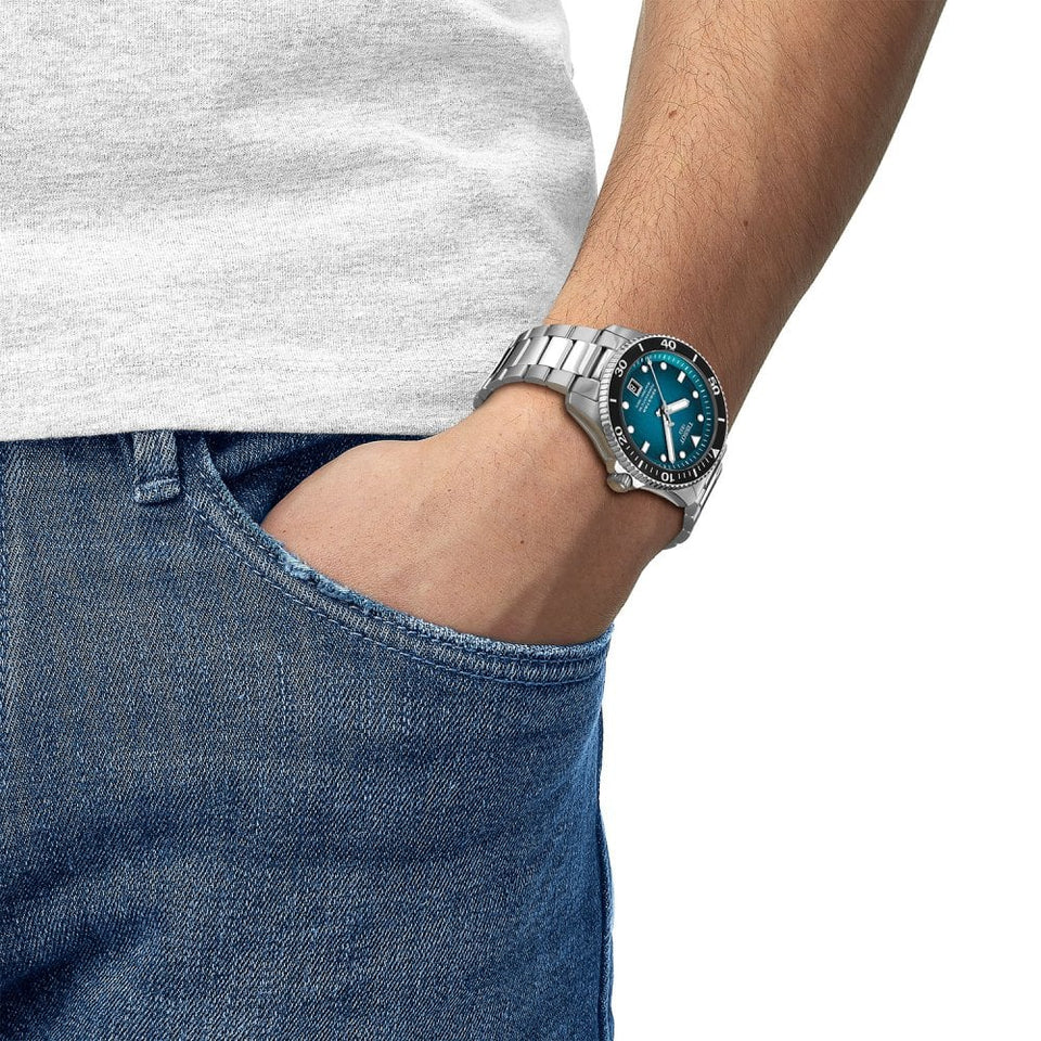 Tissot Seastar 1000 Powermatic 80 40mm Blue Dial Watch