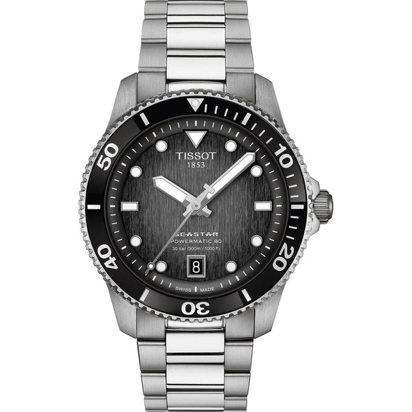 Tissot Seastar 1000 Powermatic 80 40mm Grey Dial Watch