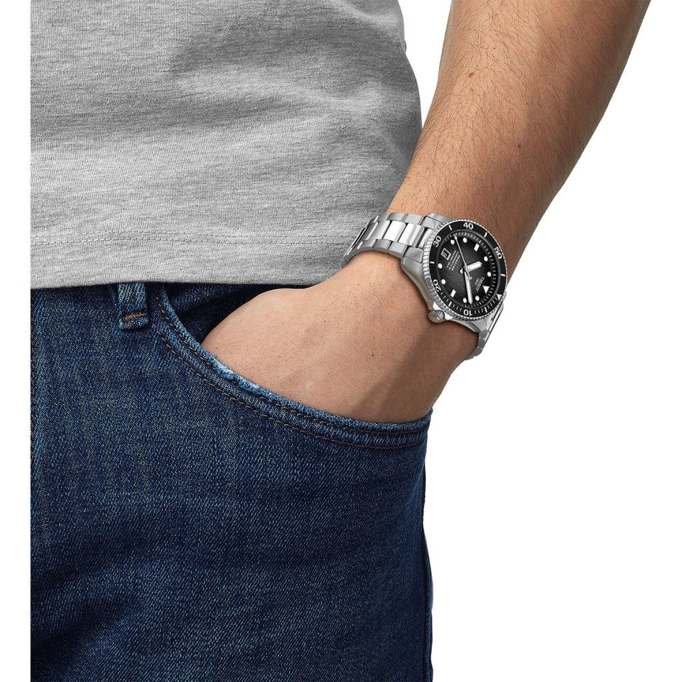 Tissot Seastar 1000 Powermatic 80 40mm Grey Dial Watch