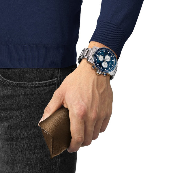 Tissot Supersport Chronograph 45.5mm Blue Watch