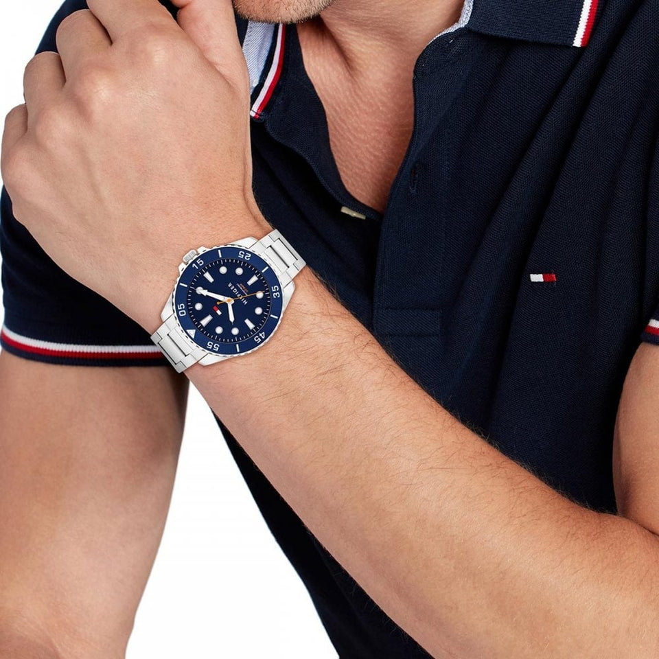 Tommy Hilfiger Gents Blue Dial 42mm Bracelet Watch