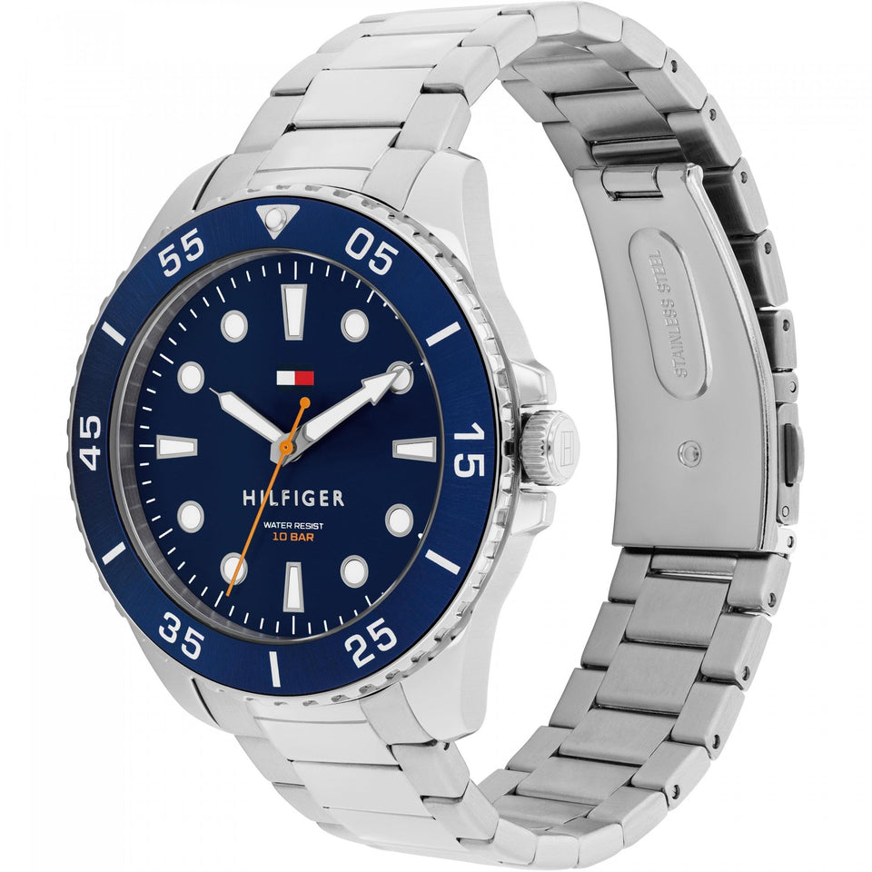 Tommy Hilfiger Gents Blue Dial 42mm Bracelet Watch