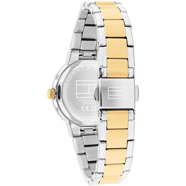 Tommy Hilfiger Ladies Becca White Dial Two Tone Watch