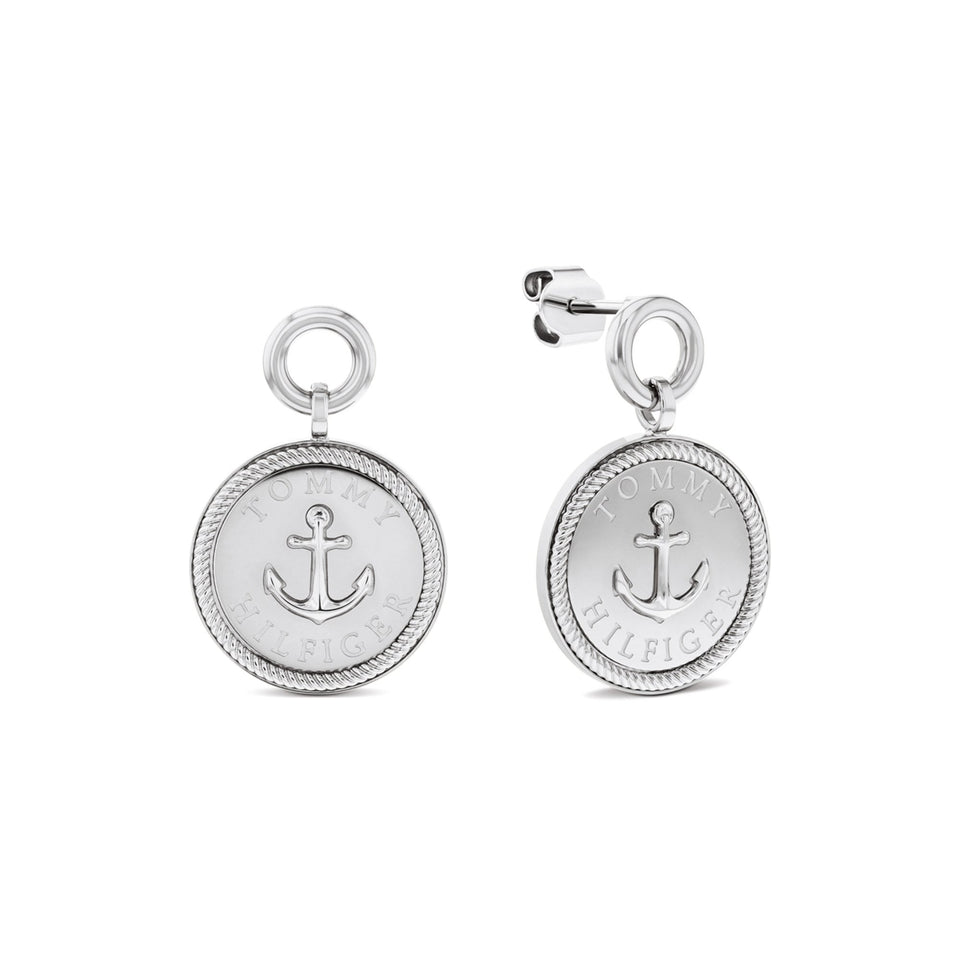 Tommy Hilfiger Ladies Charms Anchor Drop Earrings