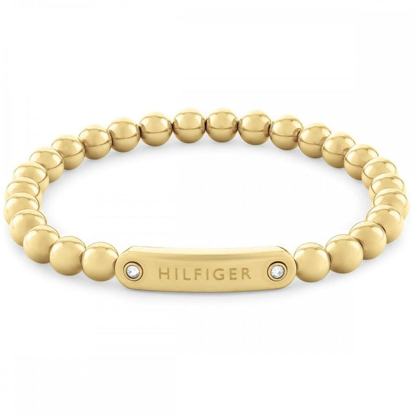 Tommy Hilfiger Ladies Gold Plated Stone Set Beaded Bracelet