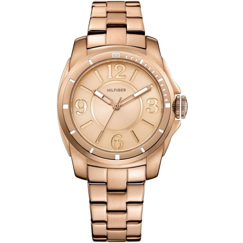 Tommy Hilfiger Ladies Kelsey 36mm Rose Plated Bracelet Watch