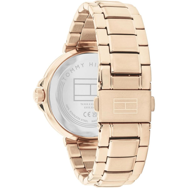 Tommy Hilfiger Ladies Lori 38mm White Dial Rose Plated  Watch