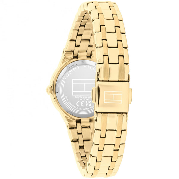 Tommy Hilfiger Ladies Mackenzie Gold Tone Octagonal Dial Watch