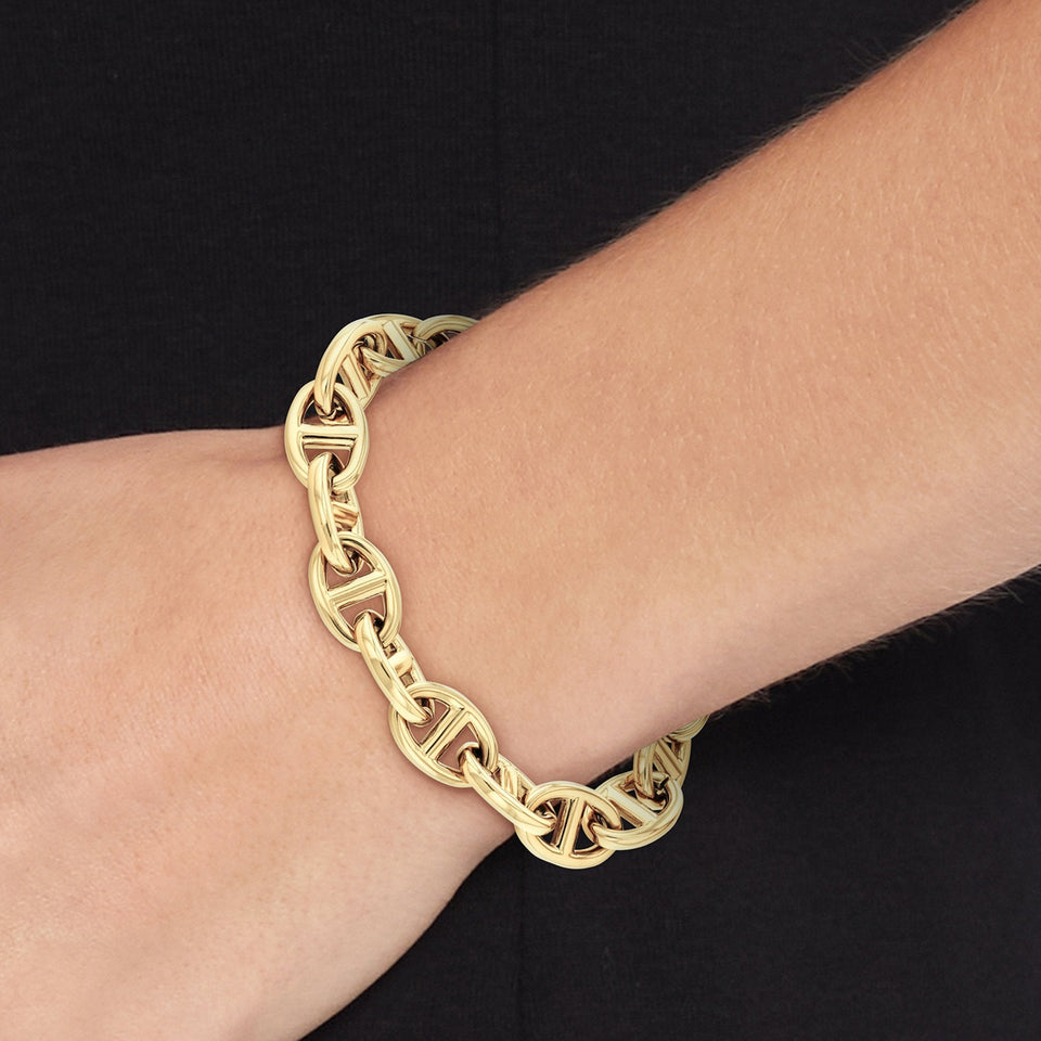 Tommy Hilfiger Ladies Marina Gold Tone Link Bracelet