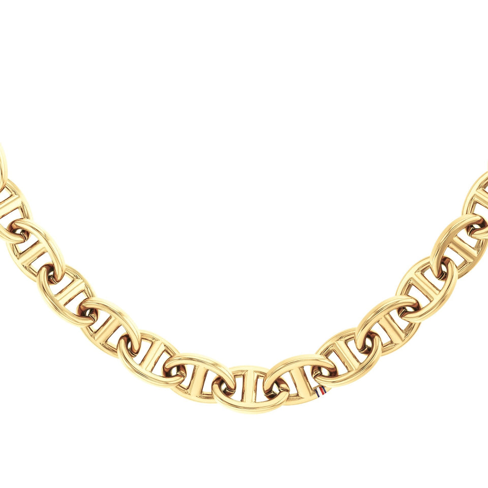 Tommy Hilfiger Ladies Marina Gold Tone Link Necklace