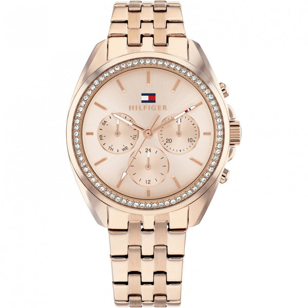 Tommy Hilfiger Ladies Mellie 36mm Rose Gold Toned Bracelet Watch