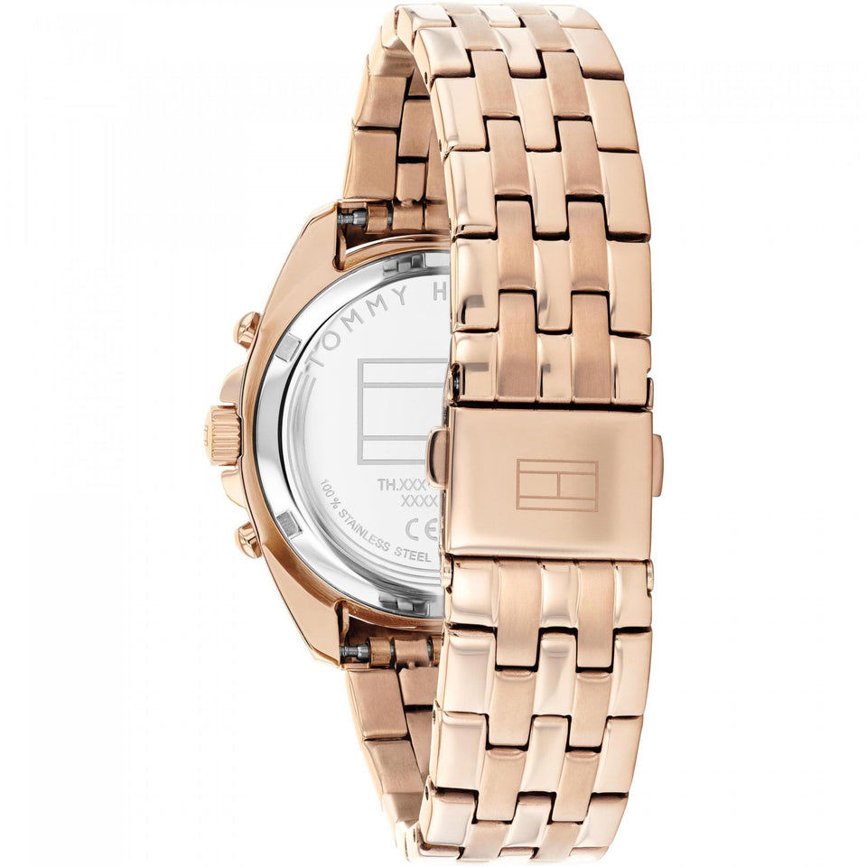 Tommy Hilfiger Ladies Mellie 36mm Rose Gold Toned Bracelet Watch