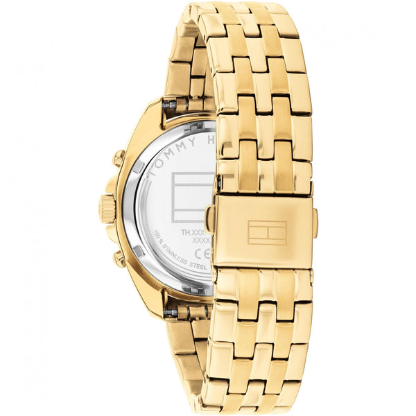 Tommy Hilfiger Ladies Mellie Stone Set Gold Toned Bracelet Watch
