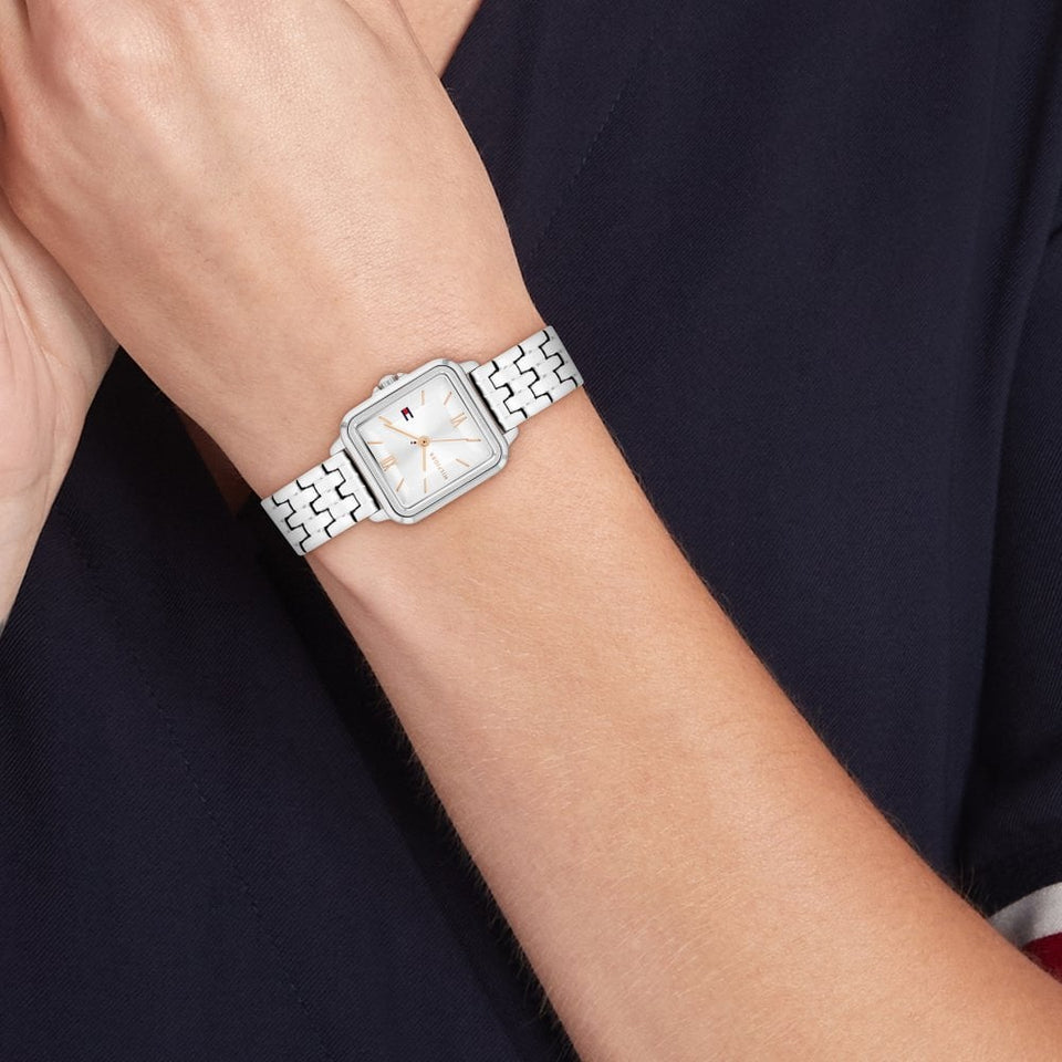 Tommy Hilfiger Ladies Mia Square Dial 24mm Bracelet Watch
