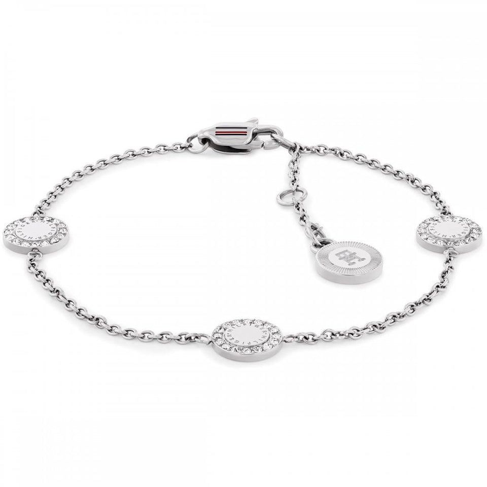 Tommy Hilfiger Ladies Mini Crystals Stone Set Circle Bracelet