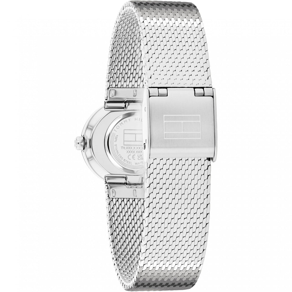 Tommy Hilfiger Ladies Moira Stone Set Mesh Bracelet Watch