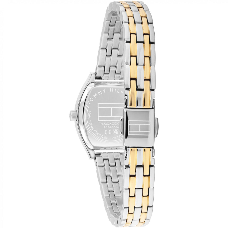 Tommy Hilfiger Ladies Norah Green Dial Two Tone Bracelet Watch