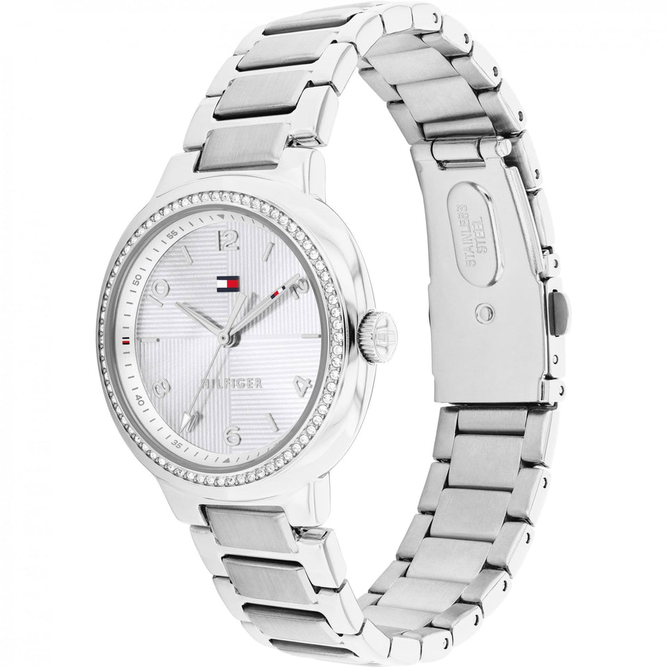 Tommy Hilfiger Ladies Savannah 32mm Stone Set Bracelet Watch