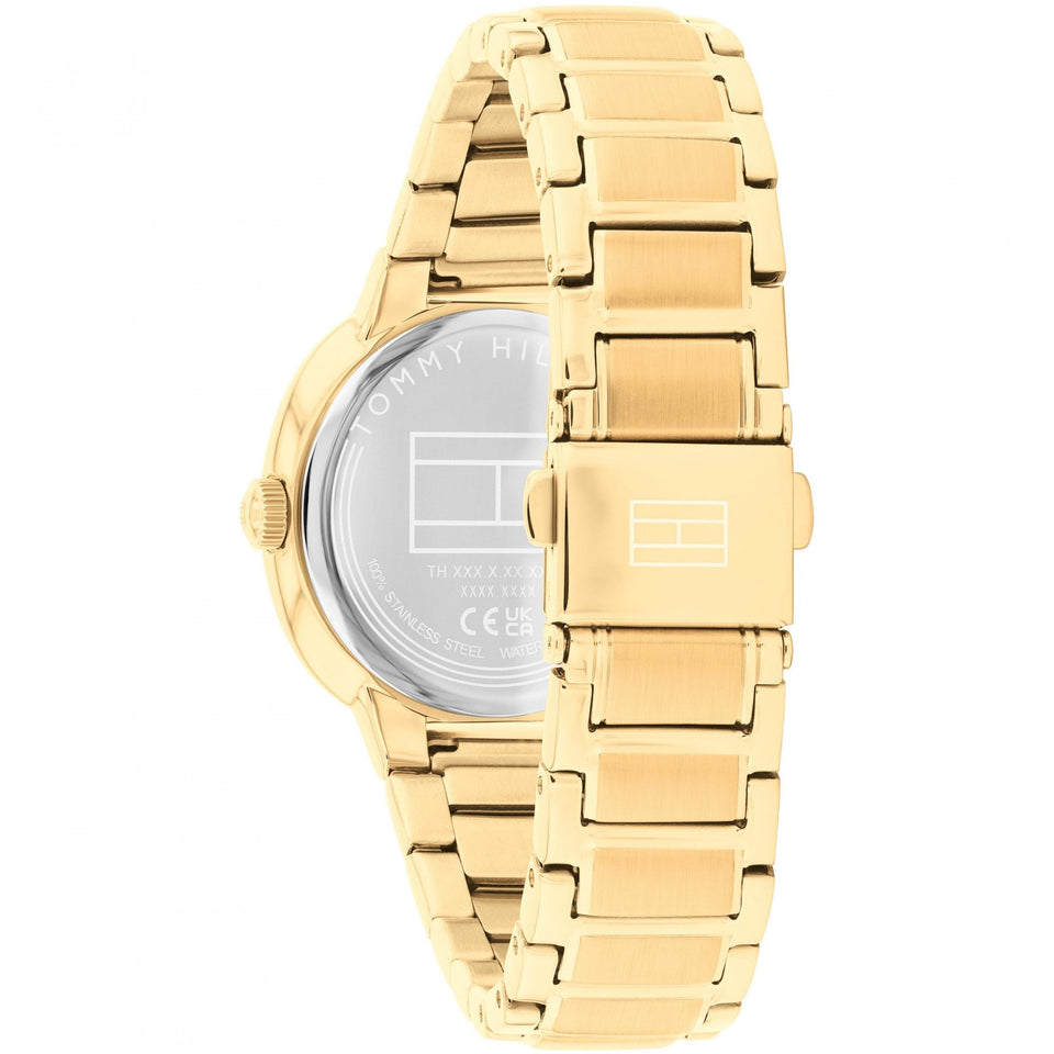 Tommy Hilfiger Ladies Savannah Stone Set Gold Plated Watch