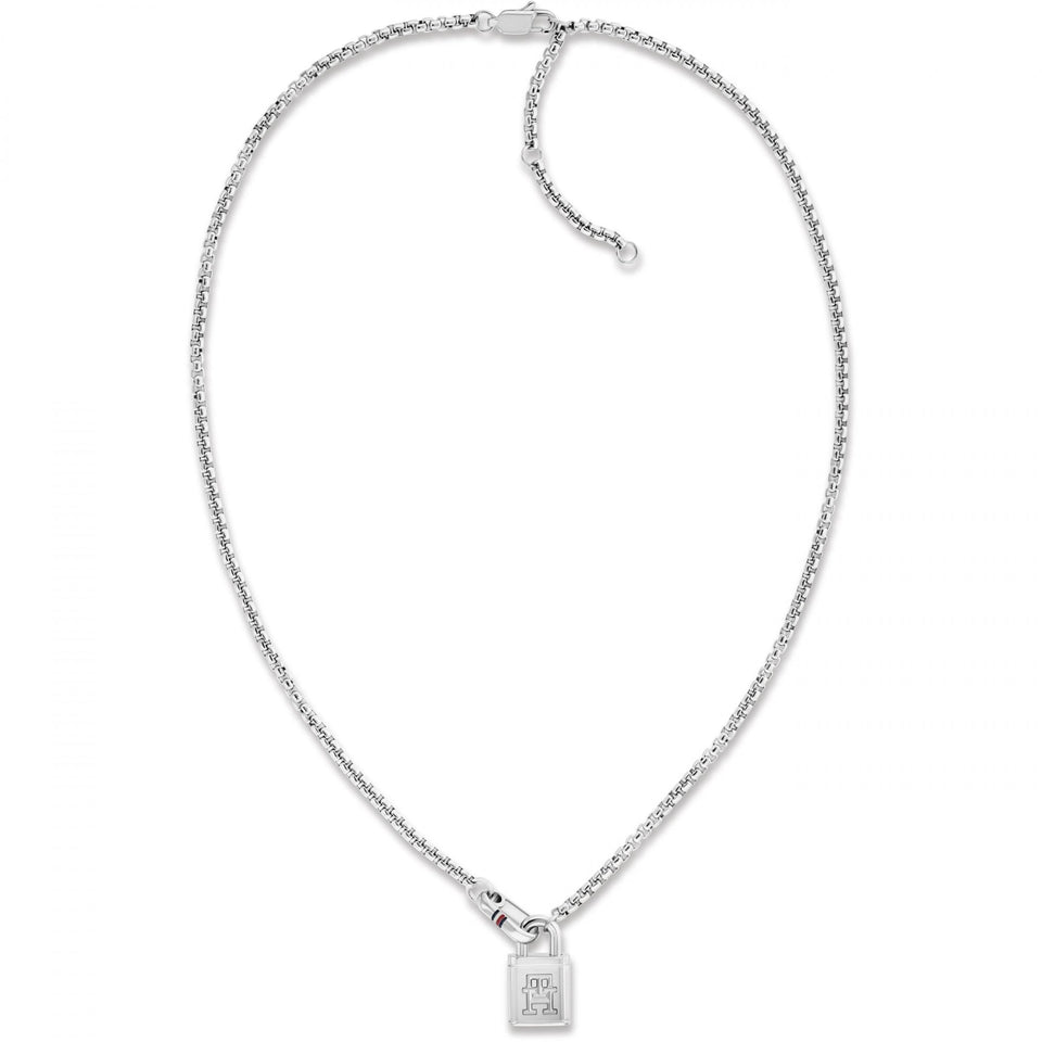 Tommy Hilfiger Ladies Stainless Steel Padlock Necklace