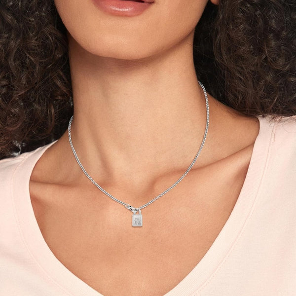Tommy Hilfiger Ladies Stainless Steel Padlock Necklace