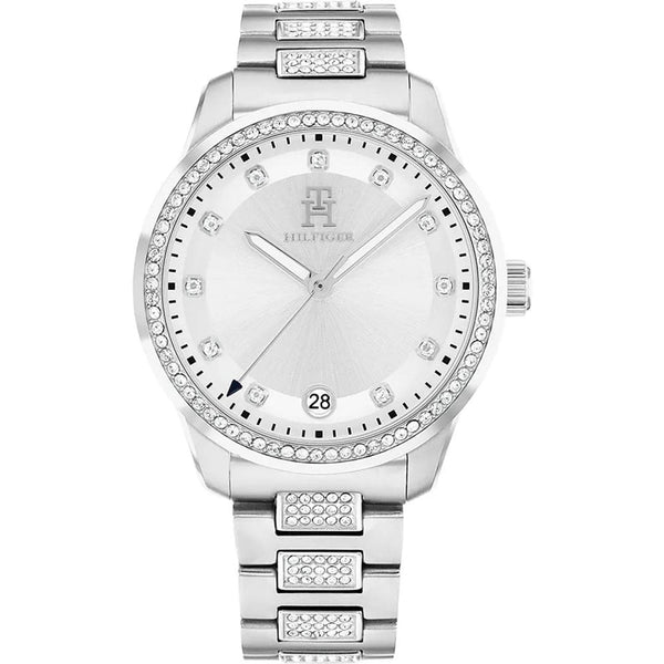 Tommy Hilfiger Ladies TH85 36mm Stone Set White Dial Watch