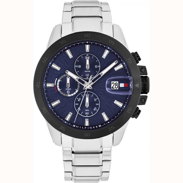 Tommy Hilfiger Men's 43mm Blue Dial Bracelet Watch