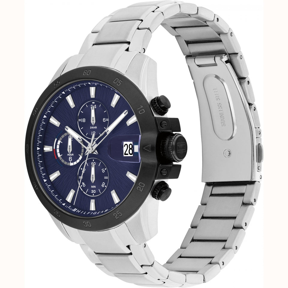 Tommy Hilfiger Men's 43mm Blue Dial Bracelet Watch