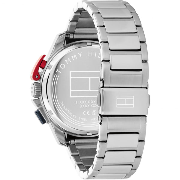 Tommy Hilfiger Men's Bank Blue Dial Stainless Steel Bracelet Watch