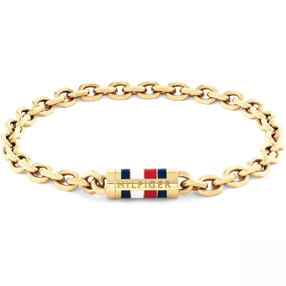 Tommy Hilfiger Men's Bruce Gold Plated Chain Bracelet