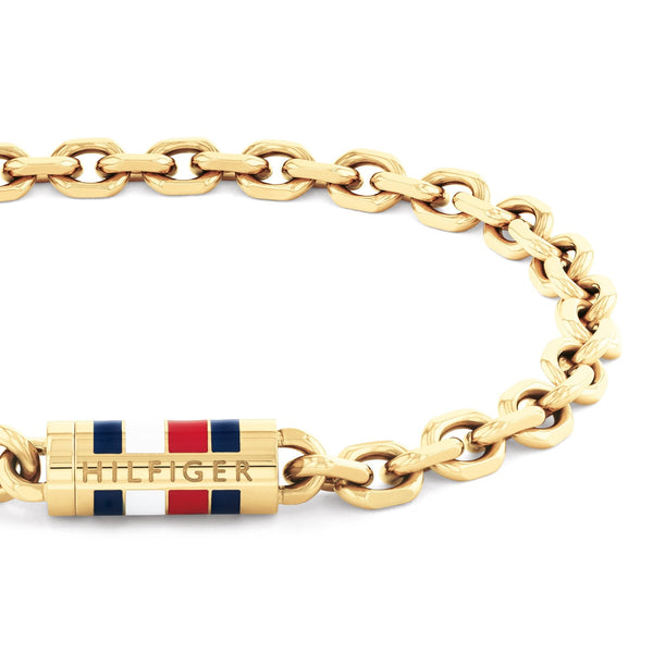 Tommy Hilfiger Men's Bruce Gold Plated Chain Bracelet